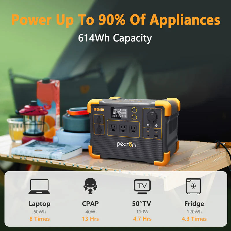 PECRON E600LFP - Lightweight power station (1200W | 614Wh)