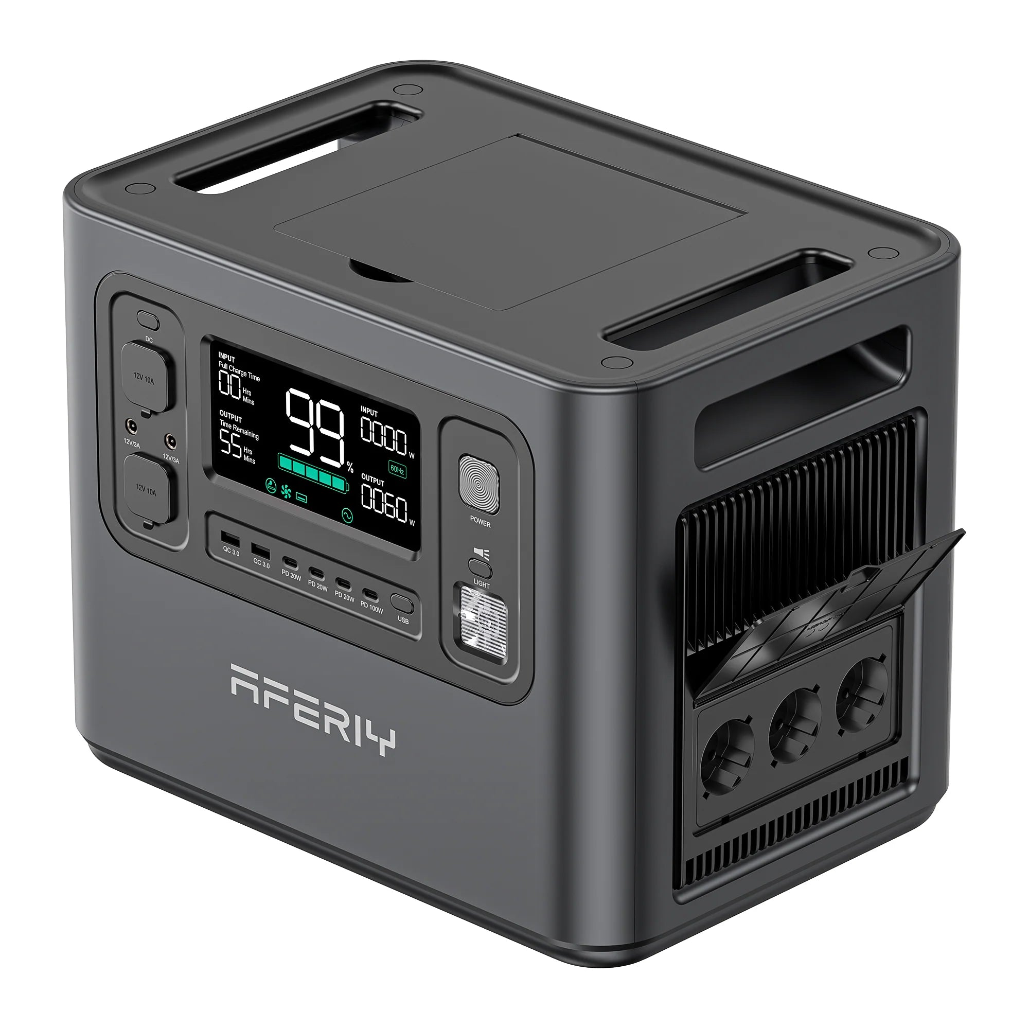 AFERIY P210 Bärbar Kraftstation 2400W 2048Wh