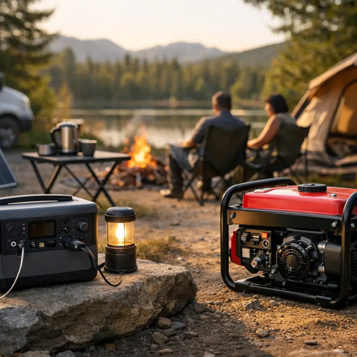 Bærbar strømstation eller generator til camping?