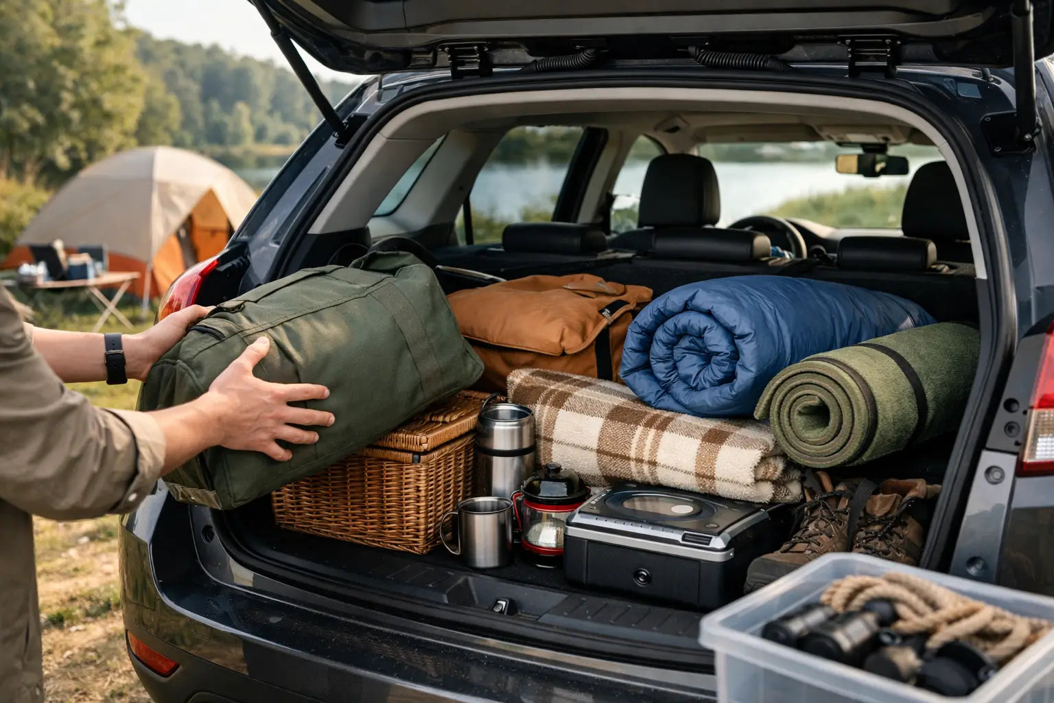 Pak bilen til weekendcamping: sådan gør du
