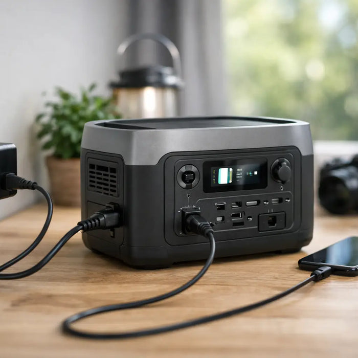 Hvordan oplader man powerstation korrekt?