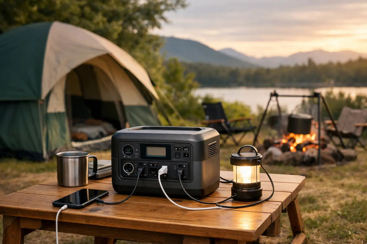 Bedste power station til camping