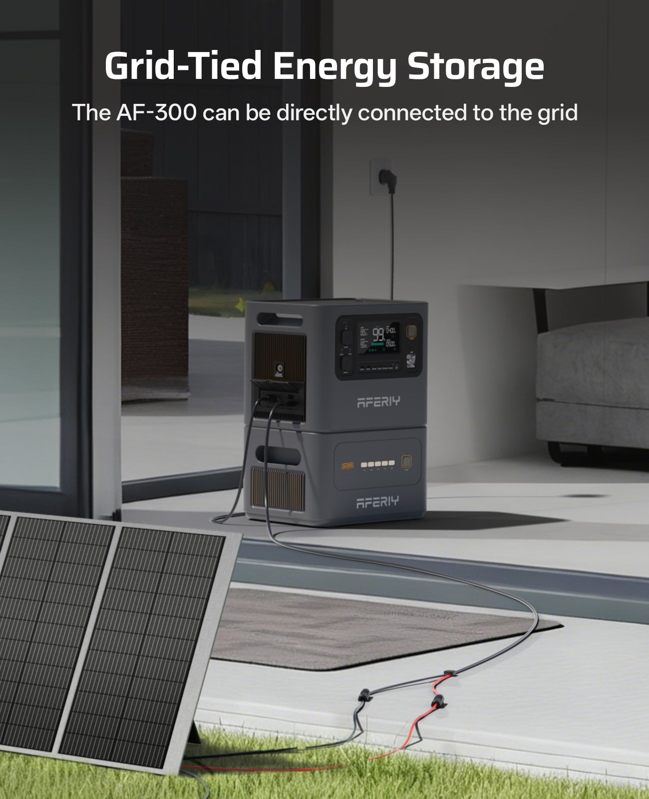 AFERIY Haven3000 P300 Power Station 3000W 2048Wh-10240Wh