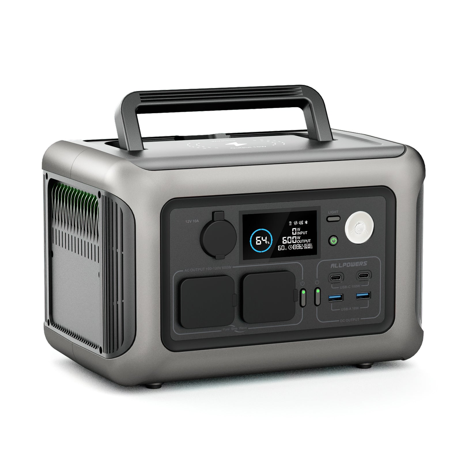 ALLPOWERS R600 Power Station 600W 299Wh LiFeP04 Battery