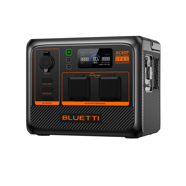 Bluetti AC60P - Pålidelig Power Station (600W | 504Wh)