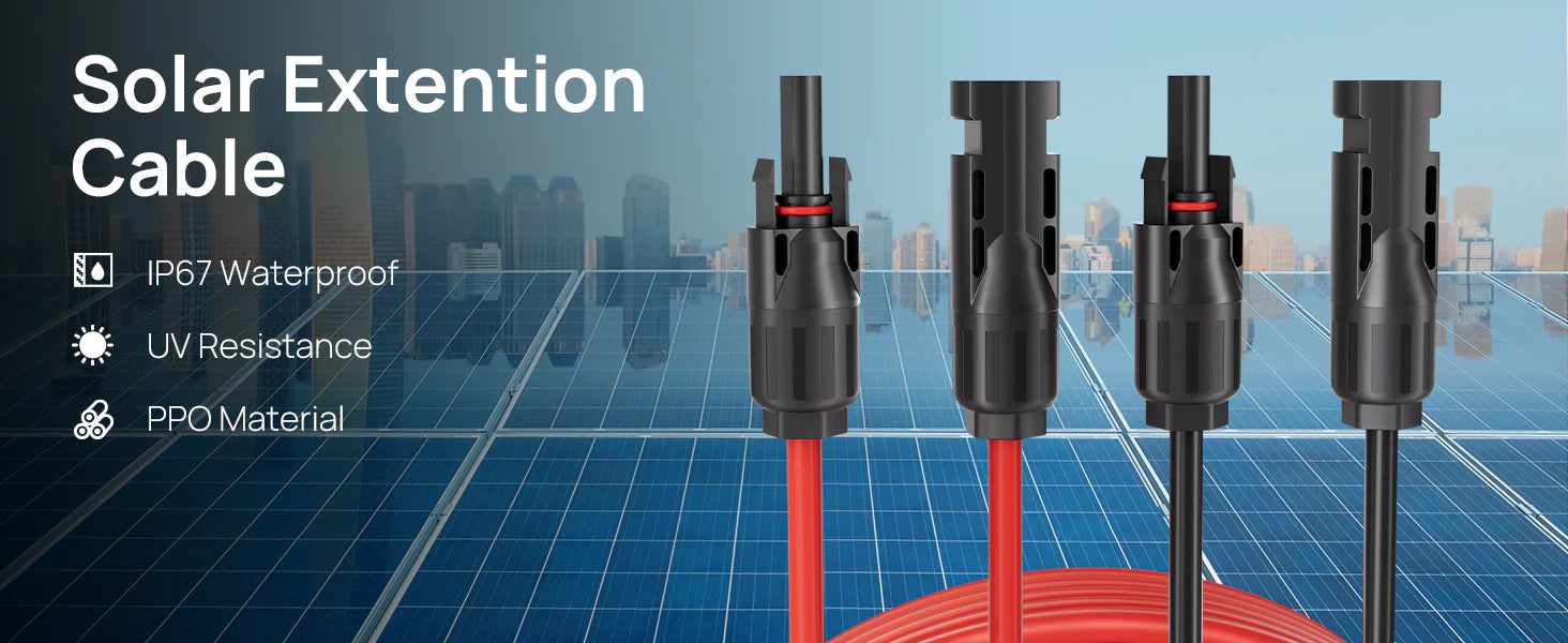 AFERIY forlængerkabel til solcellepaneler 5M/10M