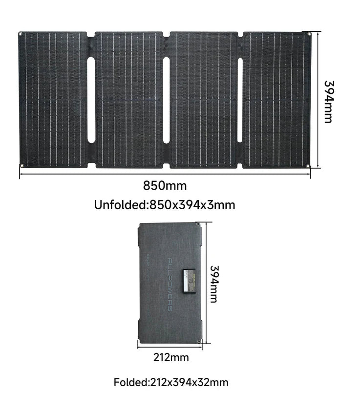 ALLPOWERS SOLAX SE60 Solcelle panel 60W