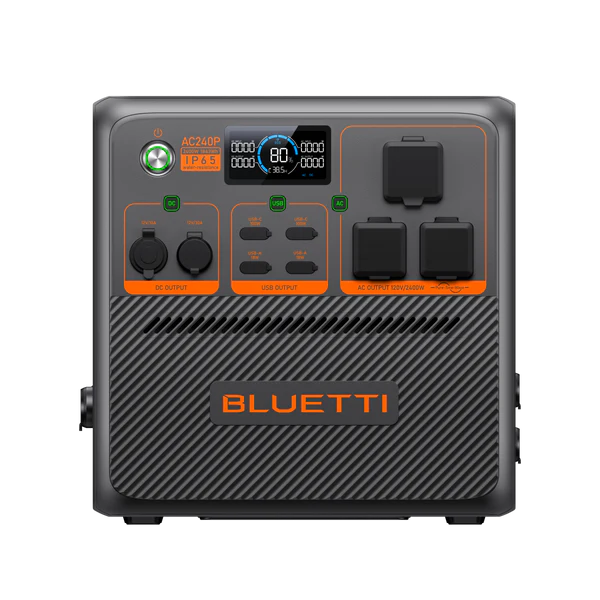 Bluetti AC240P – Zuverlässiges Kraftwerk (2400 W, 1843 Wh) 