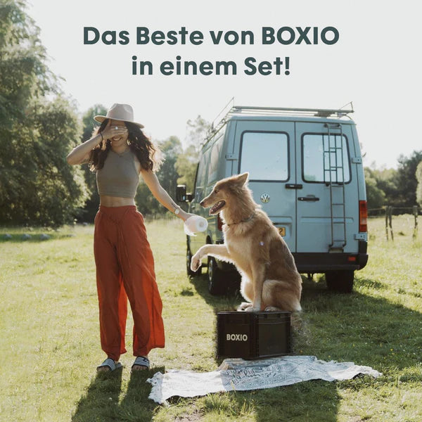 BOXIO - SANITÄR: Komplett set med toalett, mobilt handfat och tillbehör