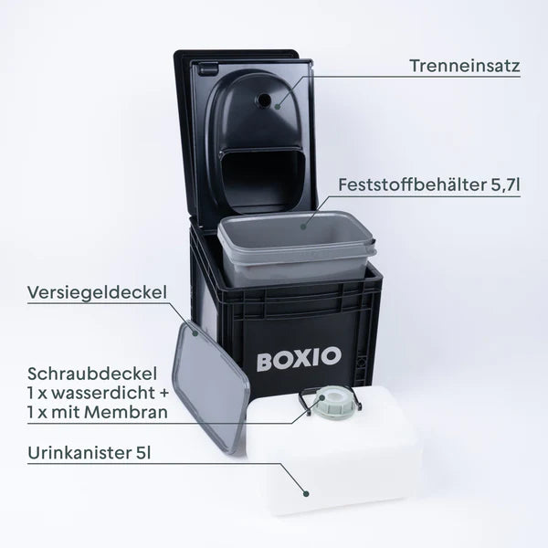 BOXIO - TOILET Plus - Toalett med startpaket