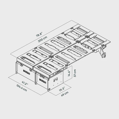 BOXIO RACK BOX + BED BUNDLE