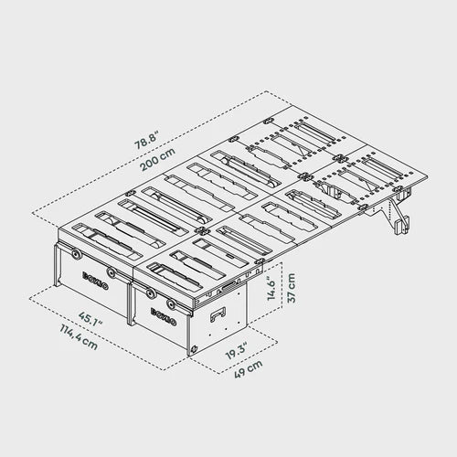 BOXIO RACK BOX + BED BUNDLE