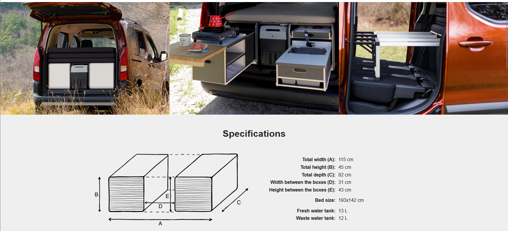 FLIP Camping Box - Lyxig husbilsmodul 