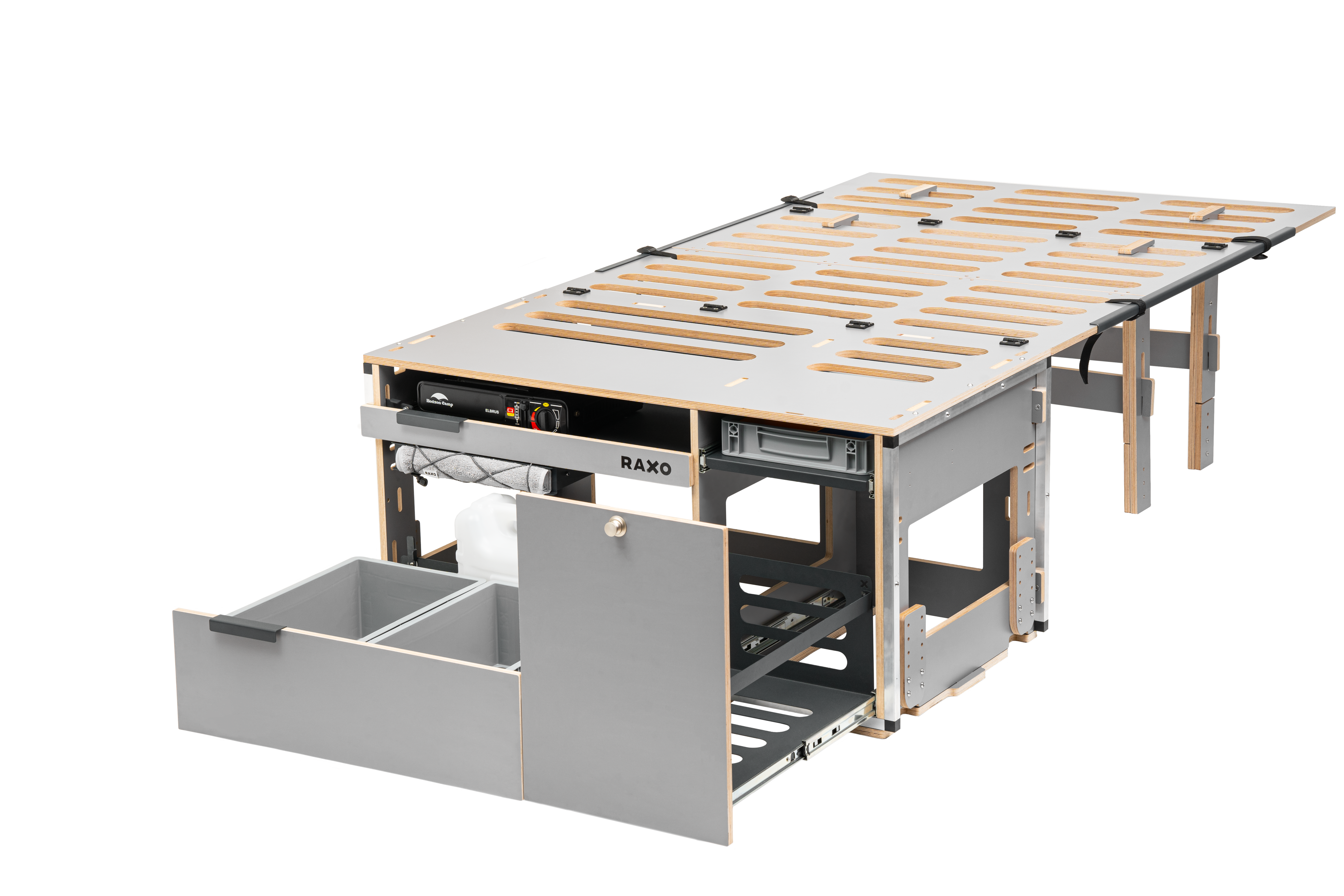 RAXO Base Campervan Modul - Omdan Din Bil til En Komfortabel og Funktionel Campervan