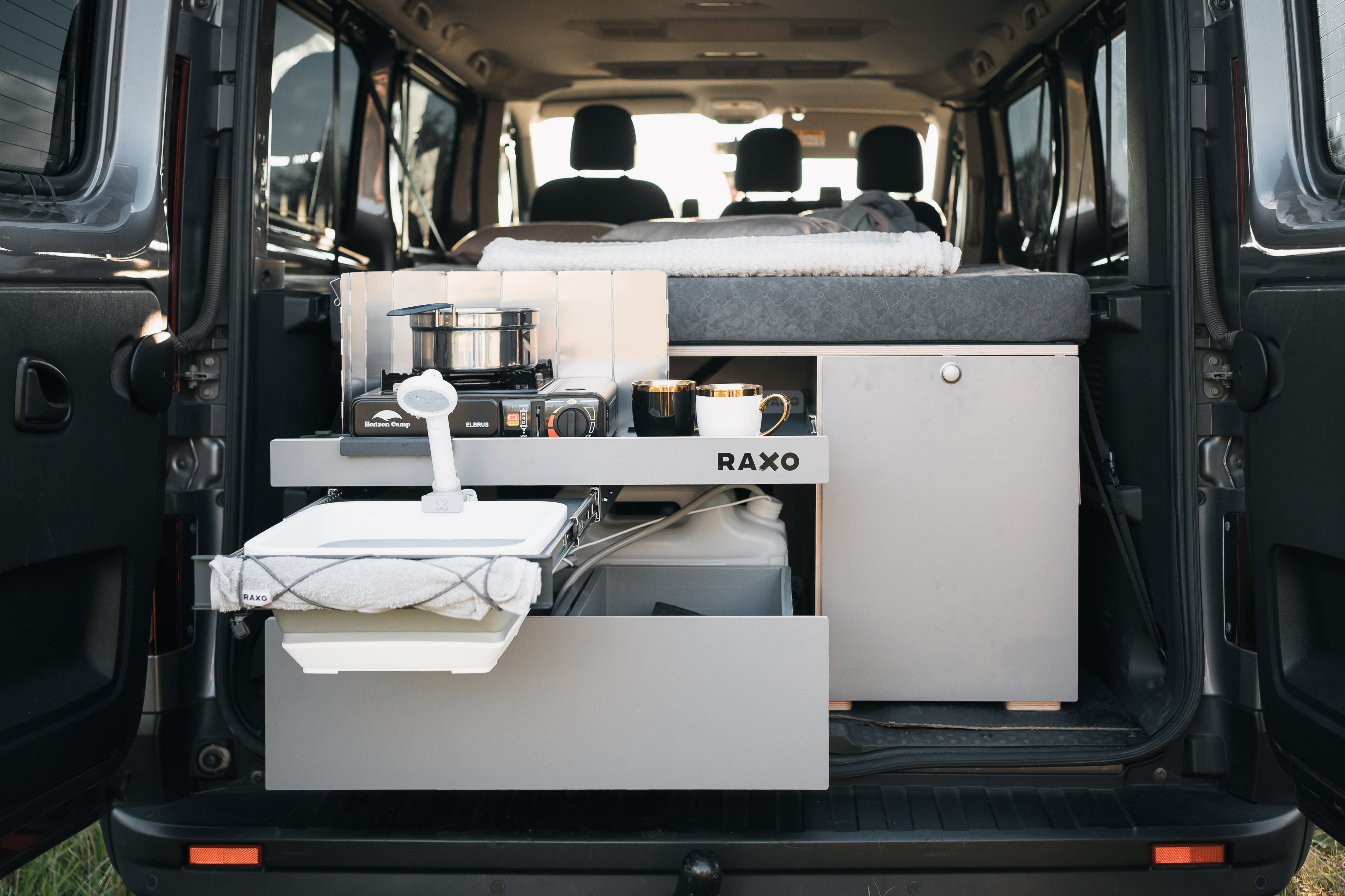 RAXO Base Campervan Module - Transform your car into a comfortable and functional campervan