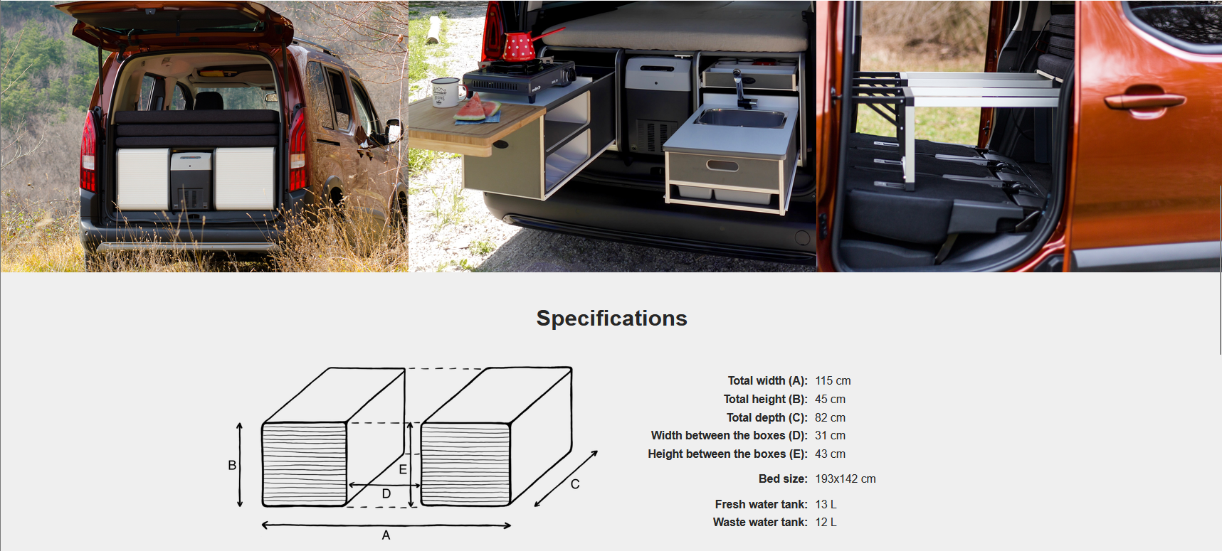 FLIP Camping Box – Luxuriöses Wohnmobil-Modul 