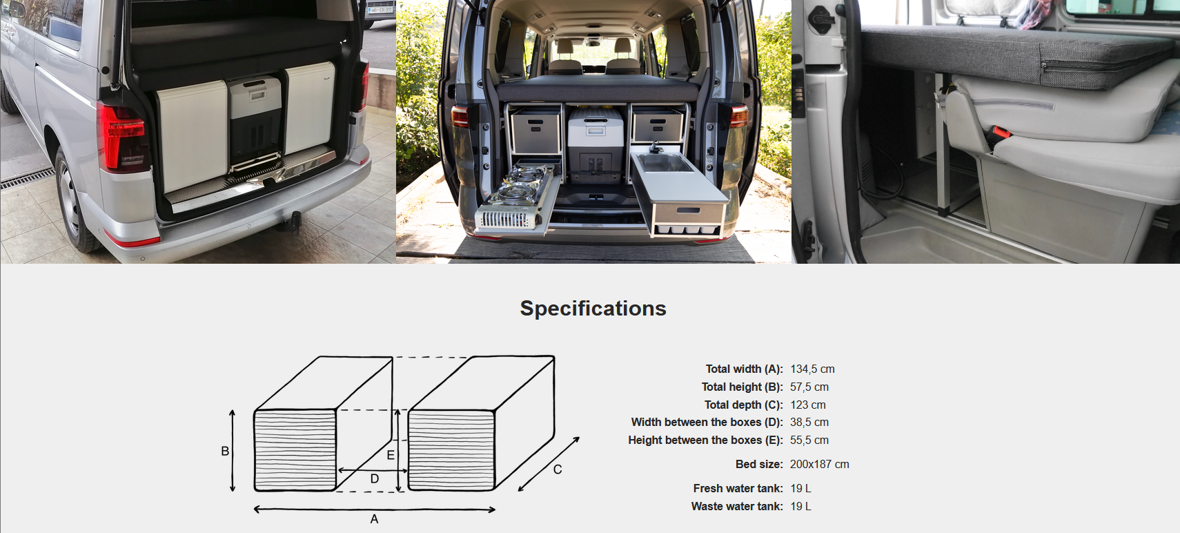 FLIP Camping Box – Luxuriöses Wohnmobil-Modul 