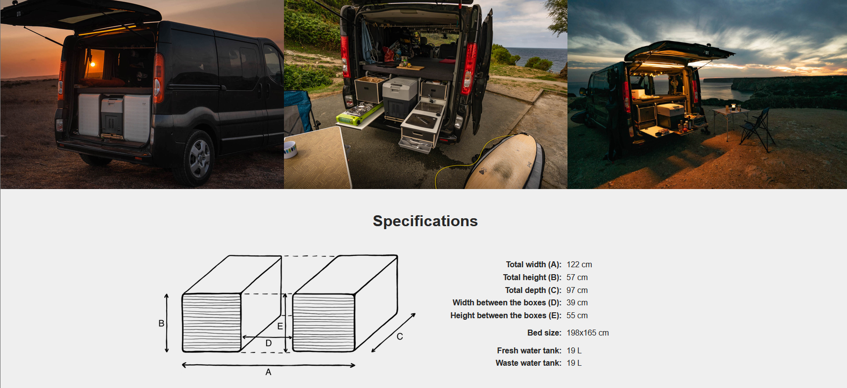 FLIP Camping Box – Luxuriöses Wohnmobil-Modul 