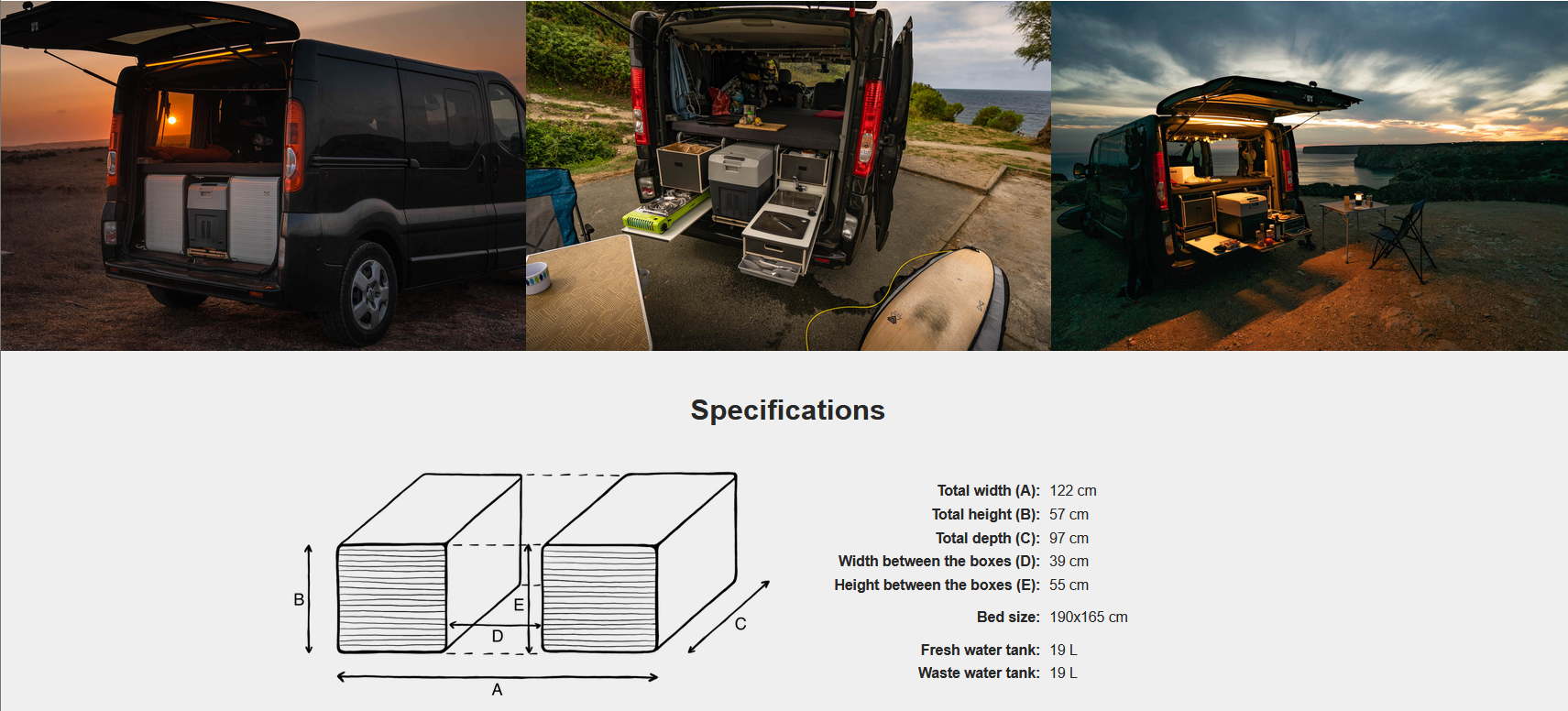 FLIP Camping Box – Luxuriöses Wohnmobil-Modul 