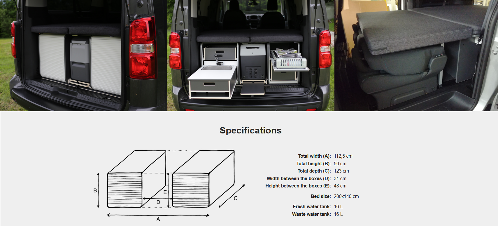 FLIP Camping Box – Luxuriöses Wohnmobil-Modul 
