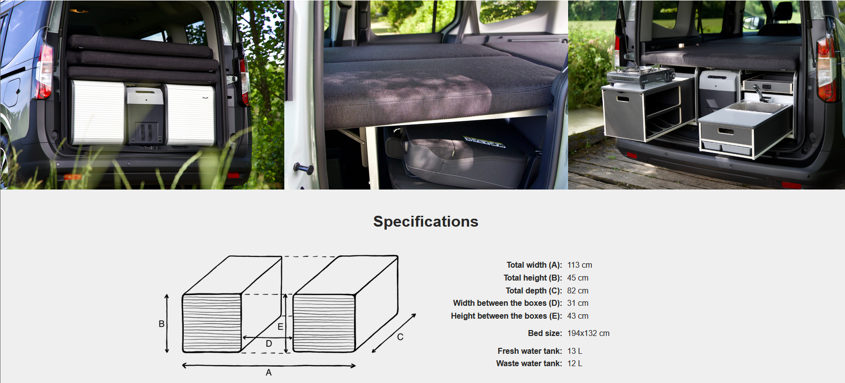 FLIP Camping Box – Luxuriöses Wohnmobil-Modul 
