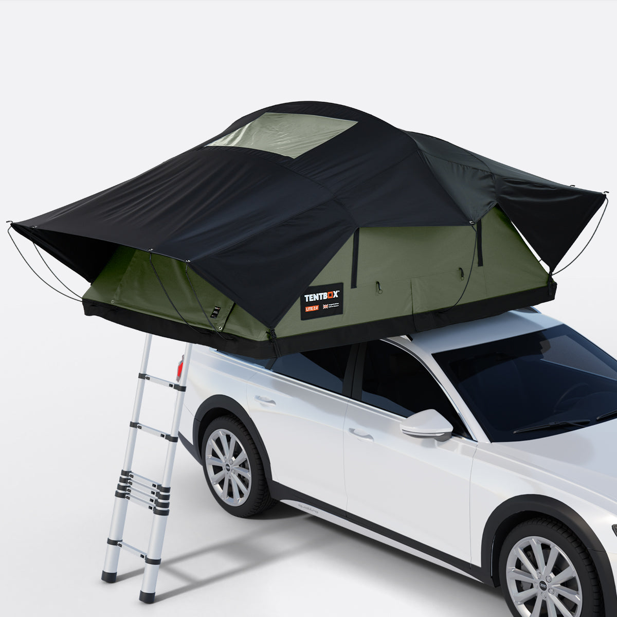 TentBox Lite XL - Large Family Roof Tent for 4 people 