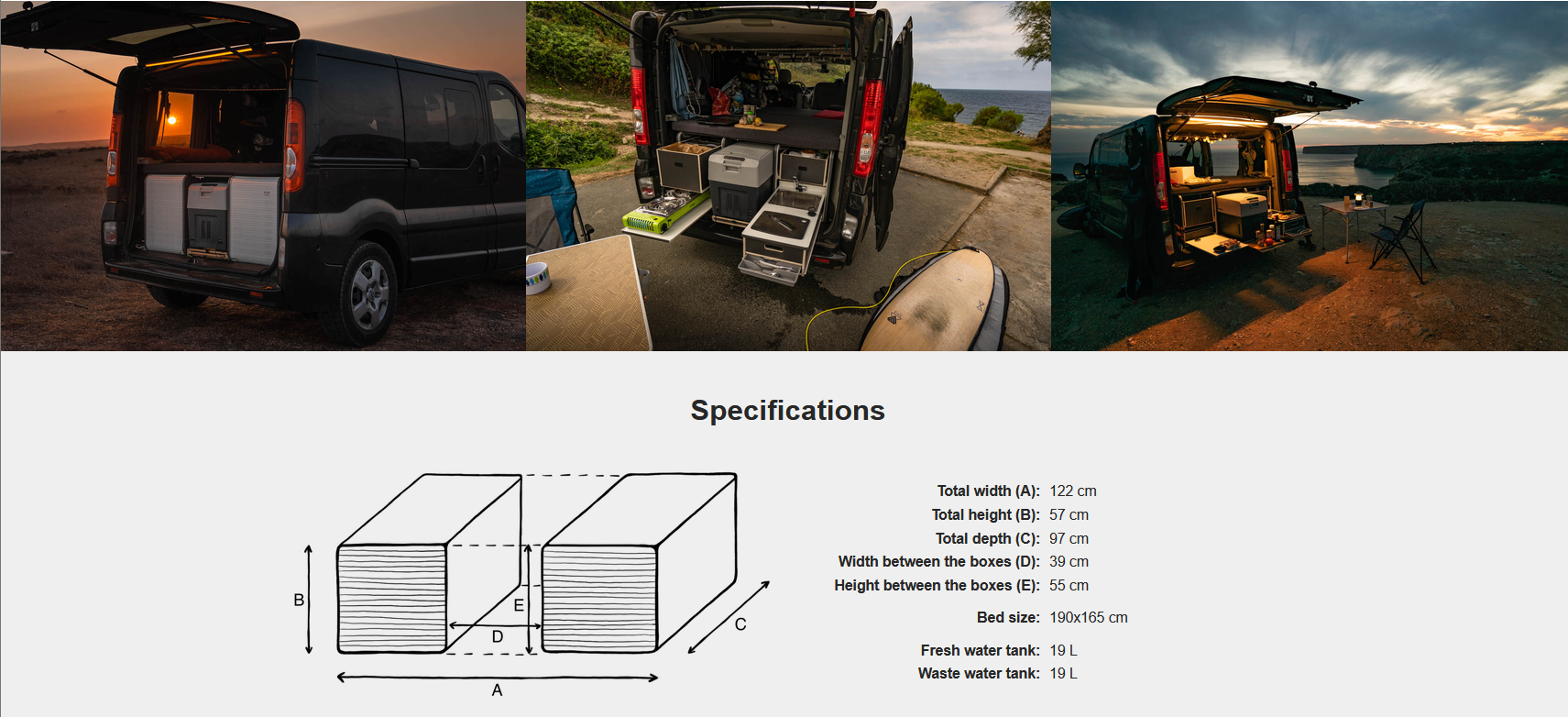 FLIP Camping Box – Luxuriöses Wohnmobil-Modul 