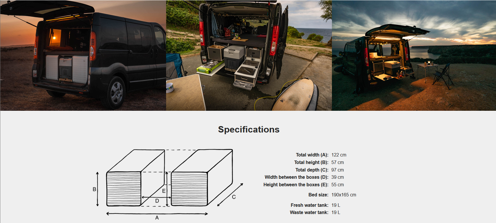 FLIP Camping Box – Luxuriöses Wohnmobil-Modul 