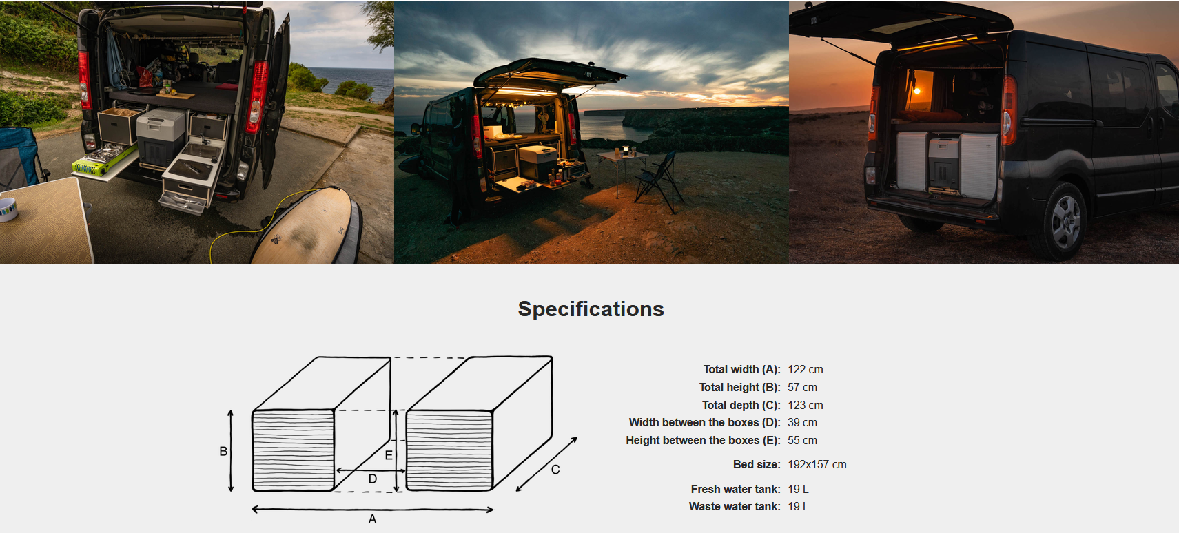 FLIP Camping Box – Luxuriöses Wohnmobil-Modul 