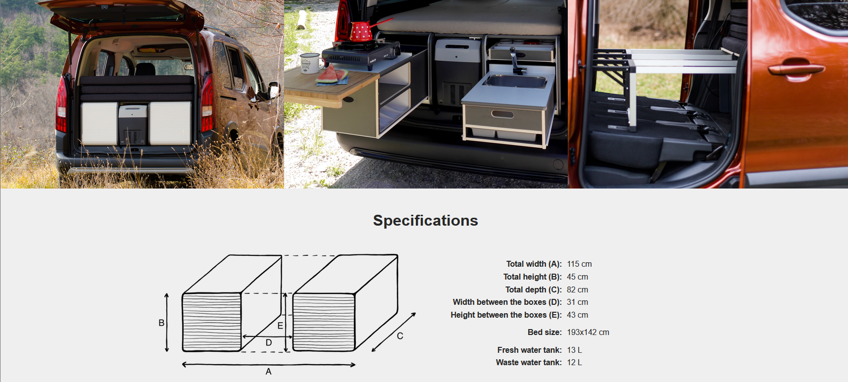 FLIP Camping Box – Luxuriöses Wohnmobil-Modul 