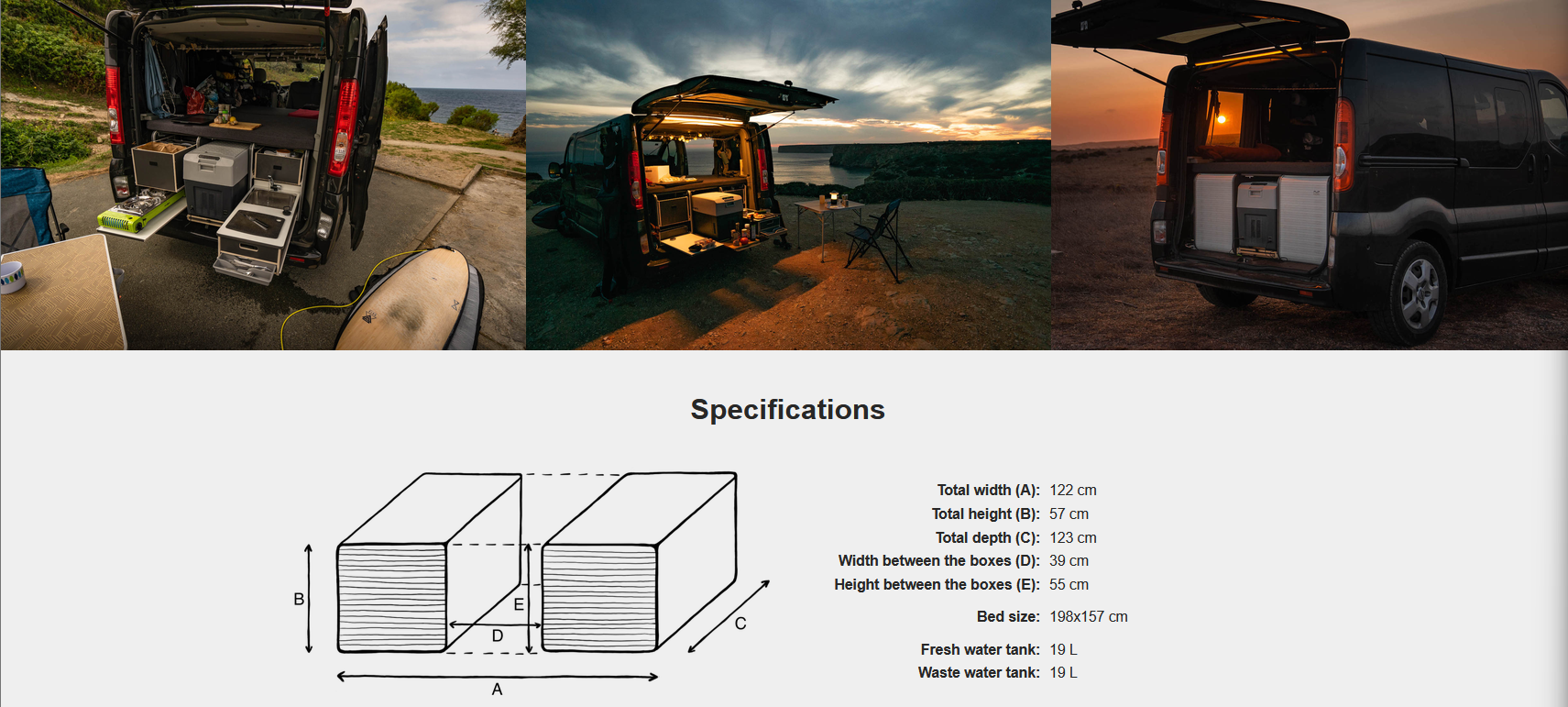 FLIP Camping Box – Luxuriöses Wohnmobil-Modul 