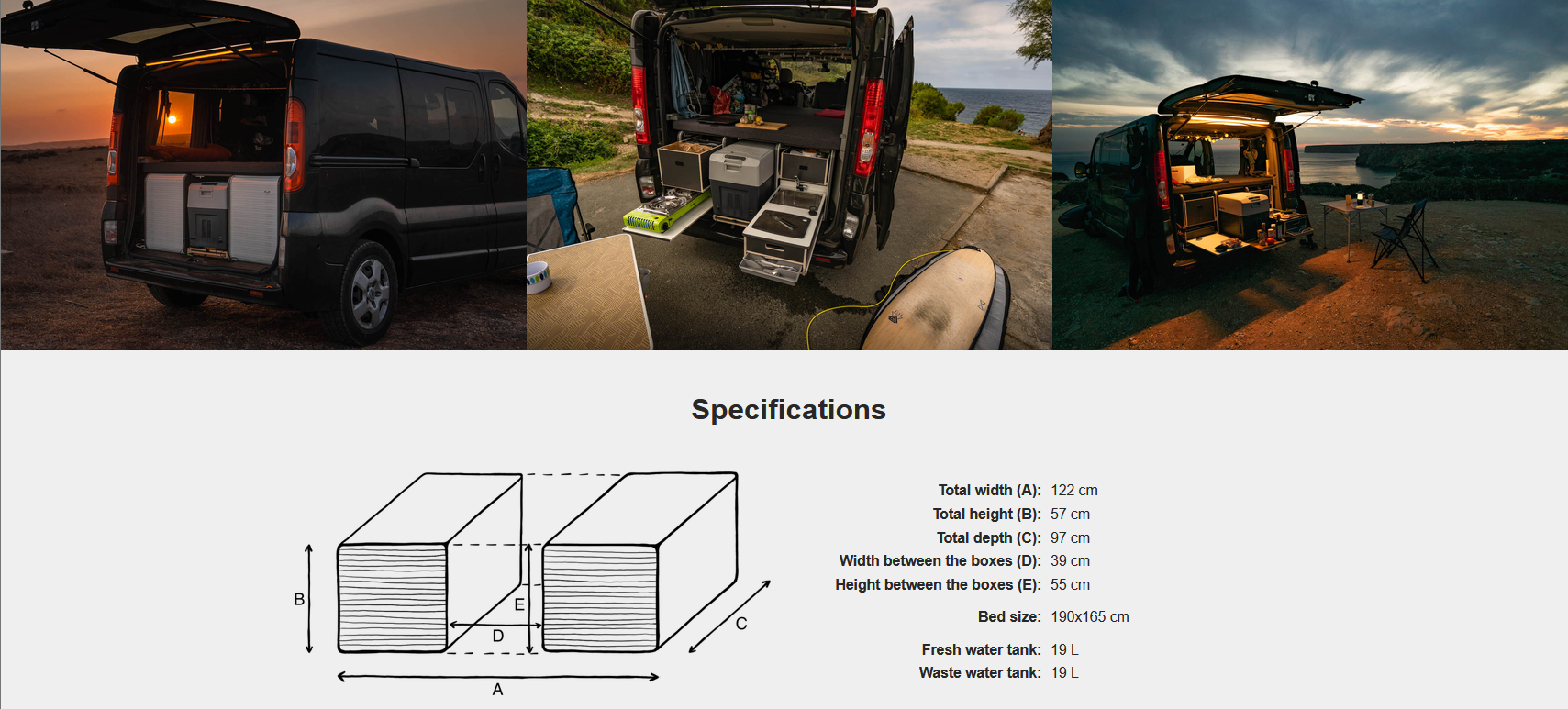 FLIP Camping Box – Luxuriöses Wohnmobil-Modul 