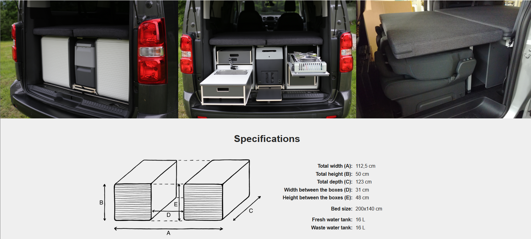 FLIP Camping Box – Luxuriöses Wohnmobil-Modul 