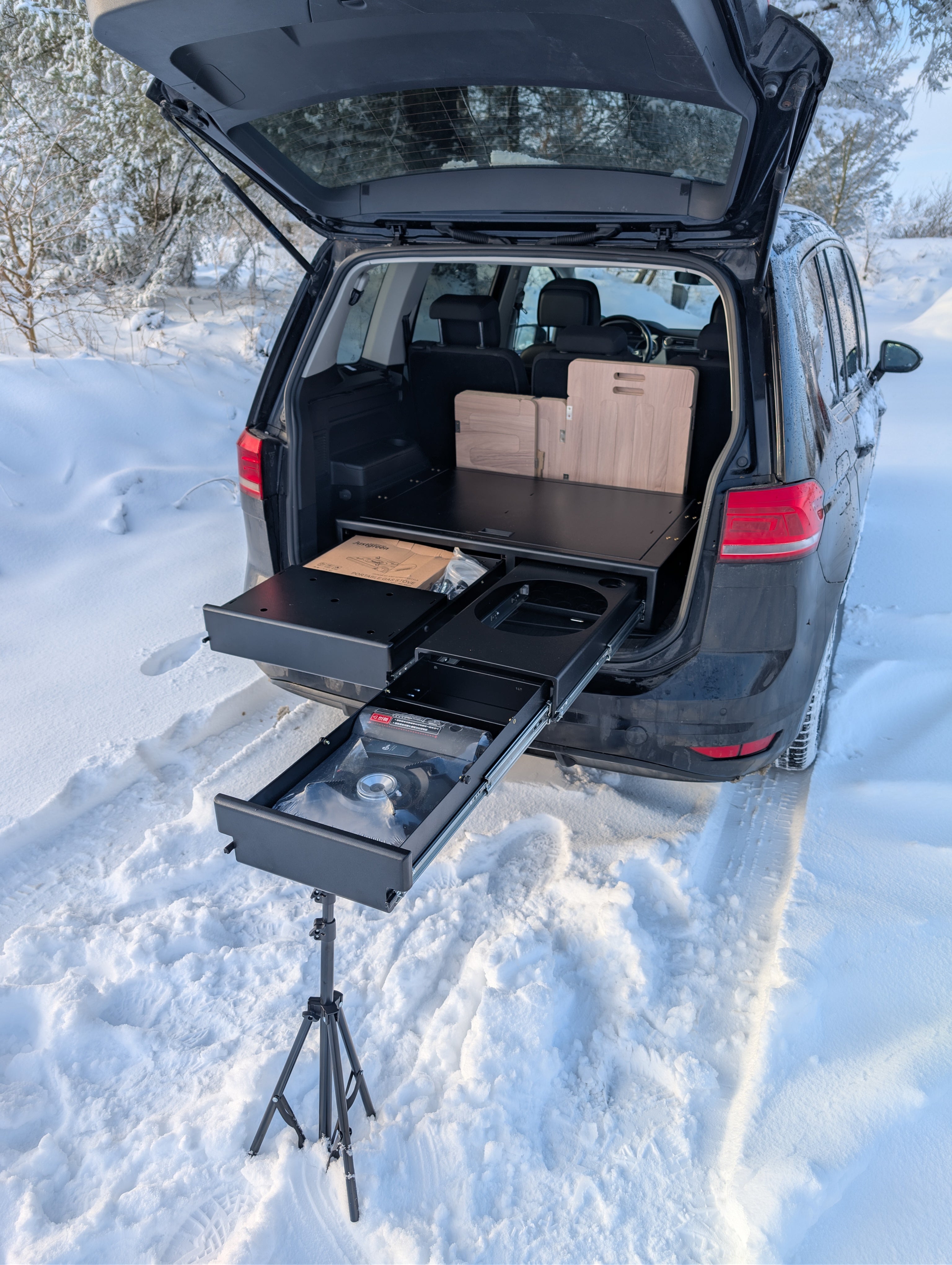 CampBoxi Kitchenfit - Allt-i-ett-husbilsmodul för vardagsbilar