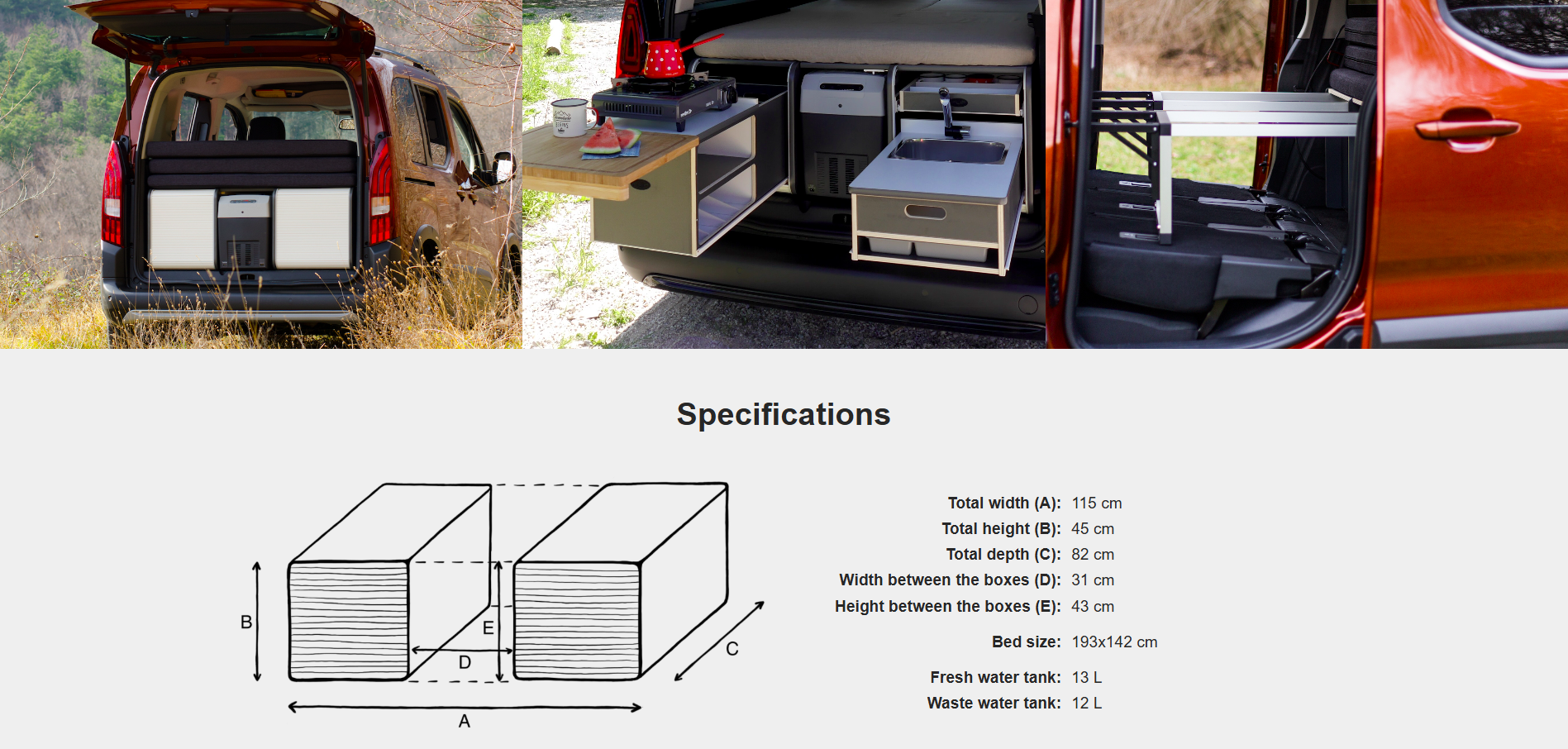 FLIP Camping Box – Luxuriöses Wohnmobil-Modul 