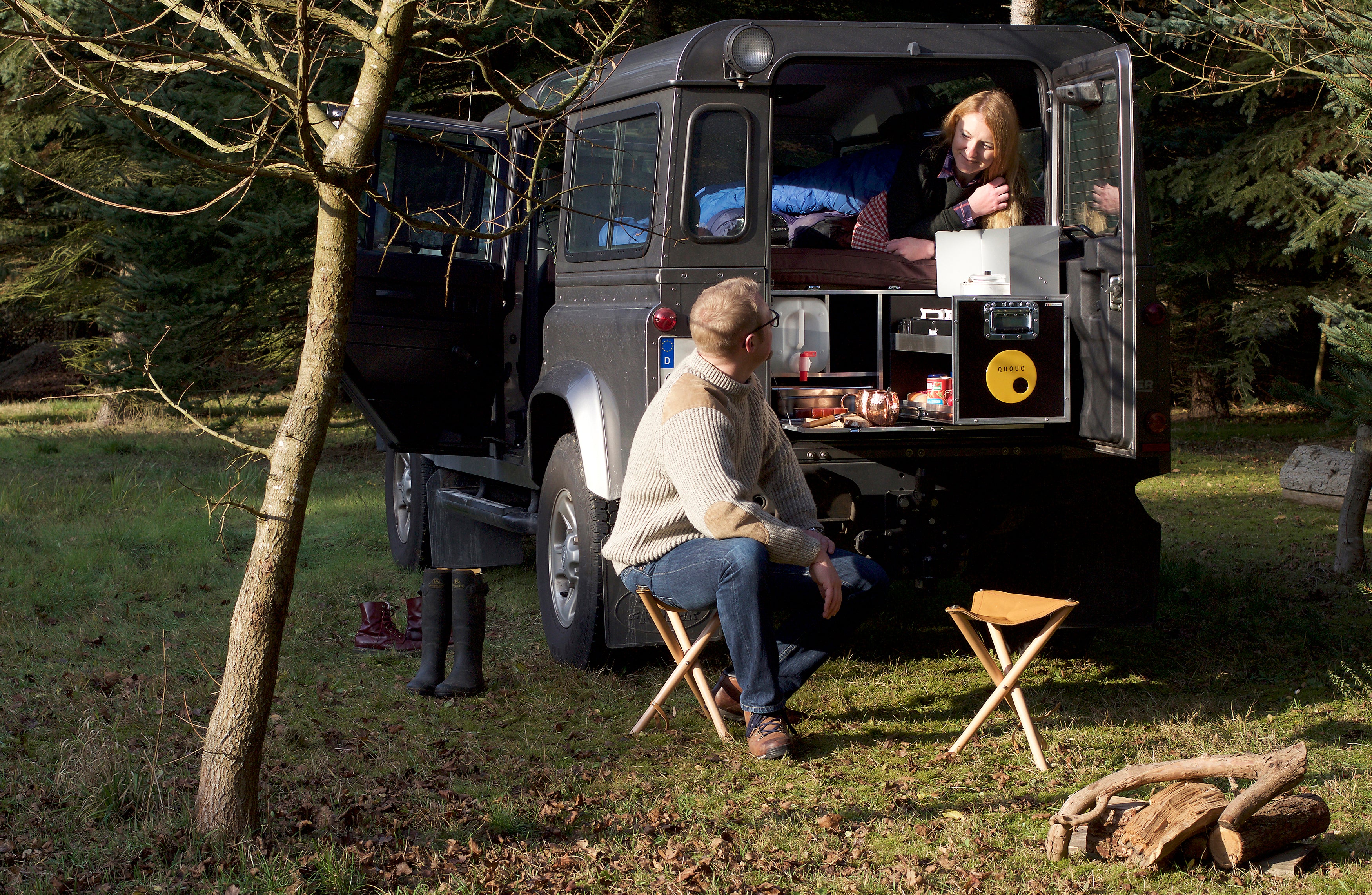 QUQUQ D-Box – Campervan-Modul für Landrover Defender