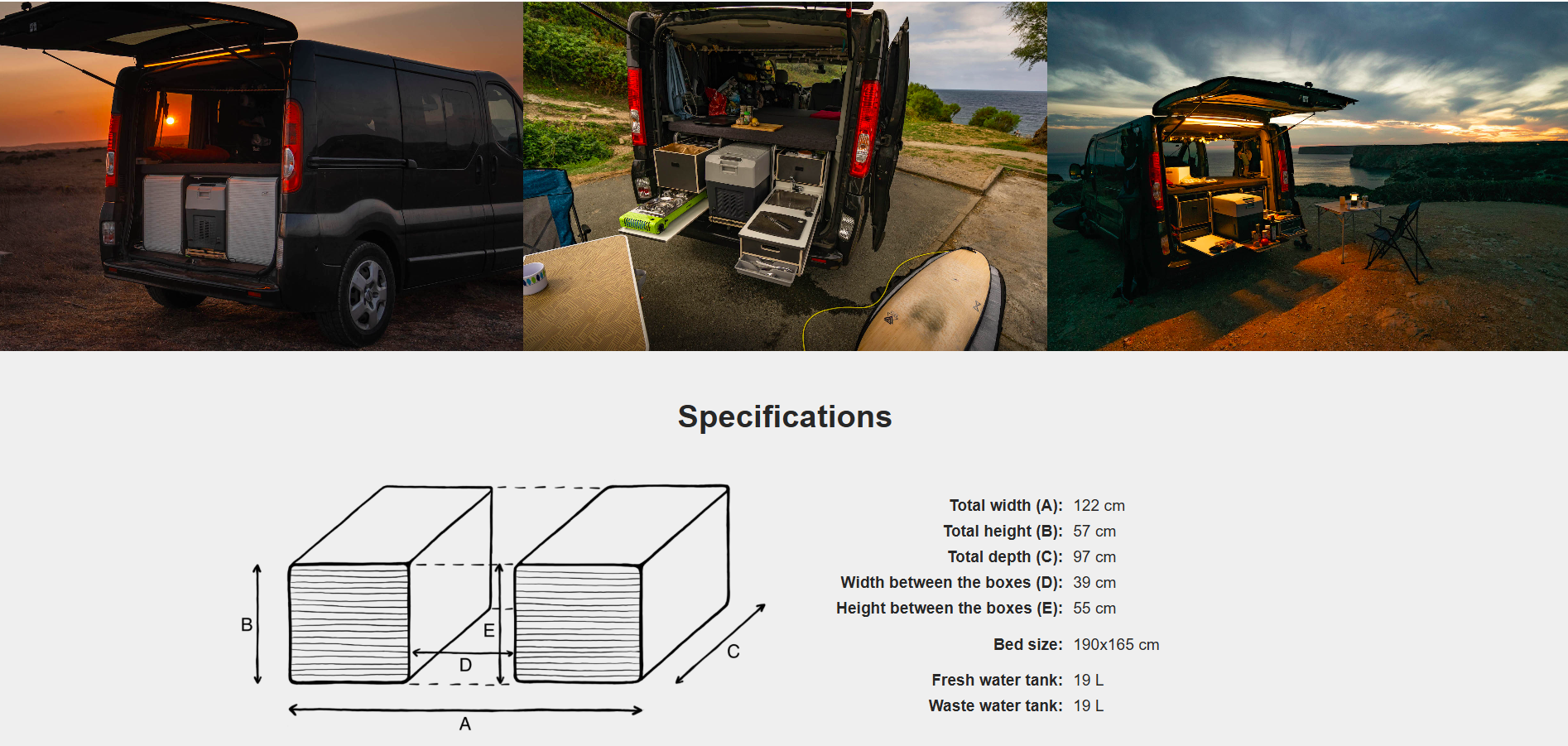 FLIP Camping Box – Luxuriöses Wohnmobil-Modul 