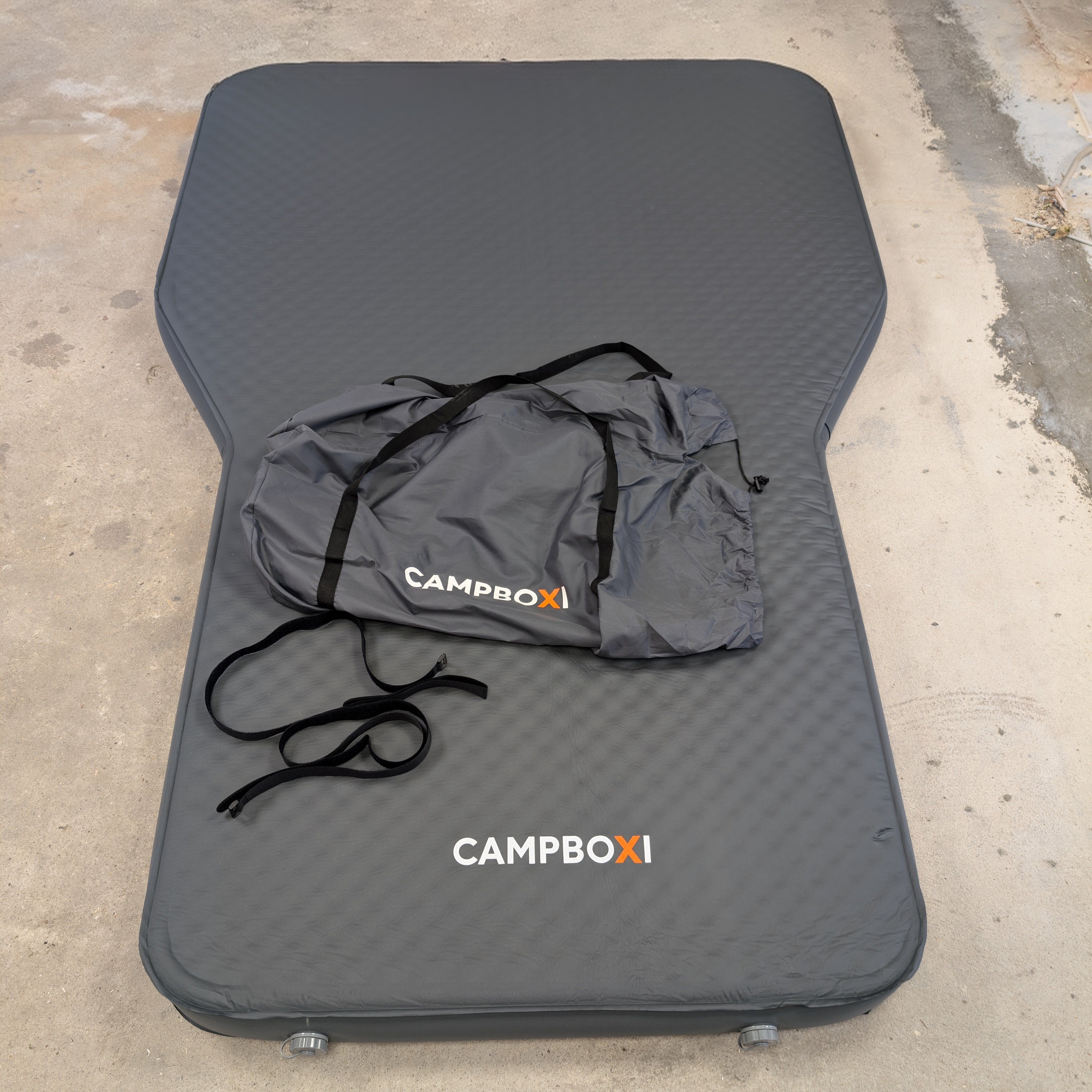 CampBoxi LUX 10 - selvoppustelig luksusmadras til bilen