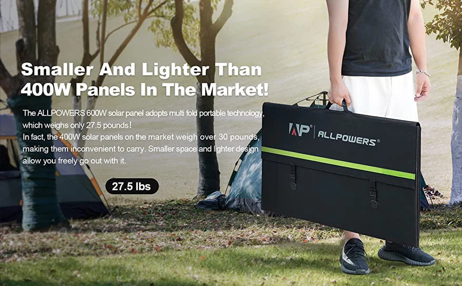 ALLPOWERS SP039 600W Transportabel Solcelle Panel