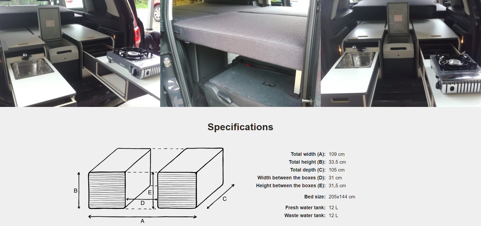 FLIP Camping Box – Luxuriöses Wohnmobil-Modul 