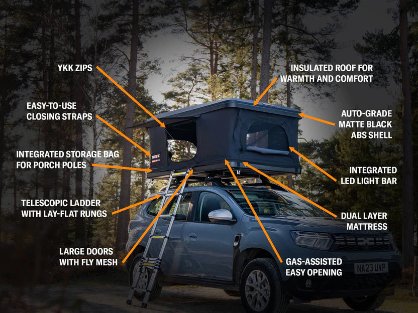 TentBox Classic 2.0 - Fantastic roof tent with many new functions 