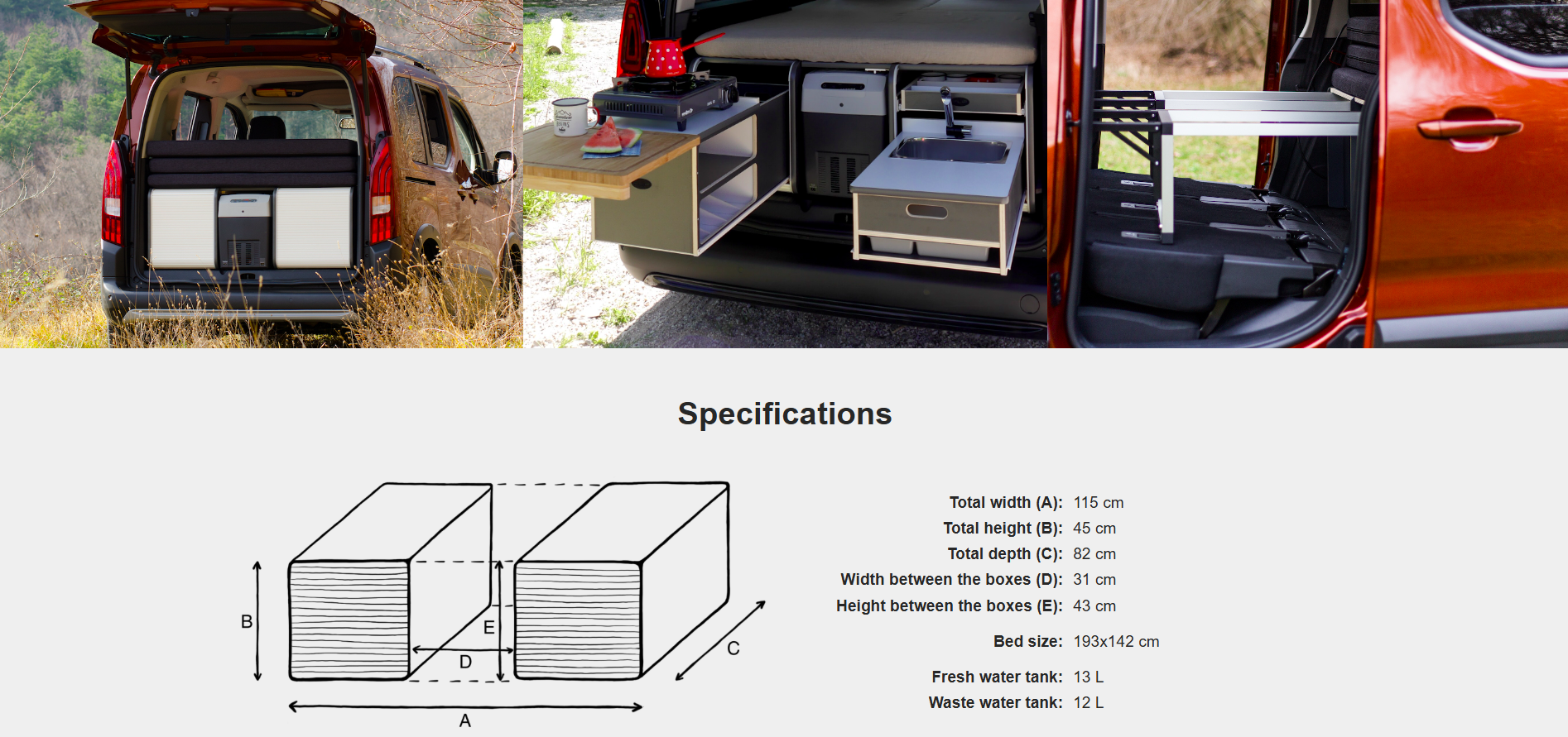FLIP Camping Box – Luxuriöses Wohnmobil-Modul 