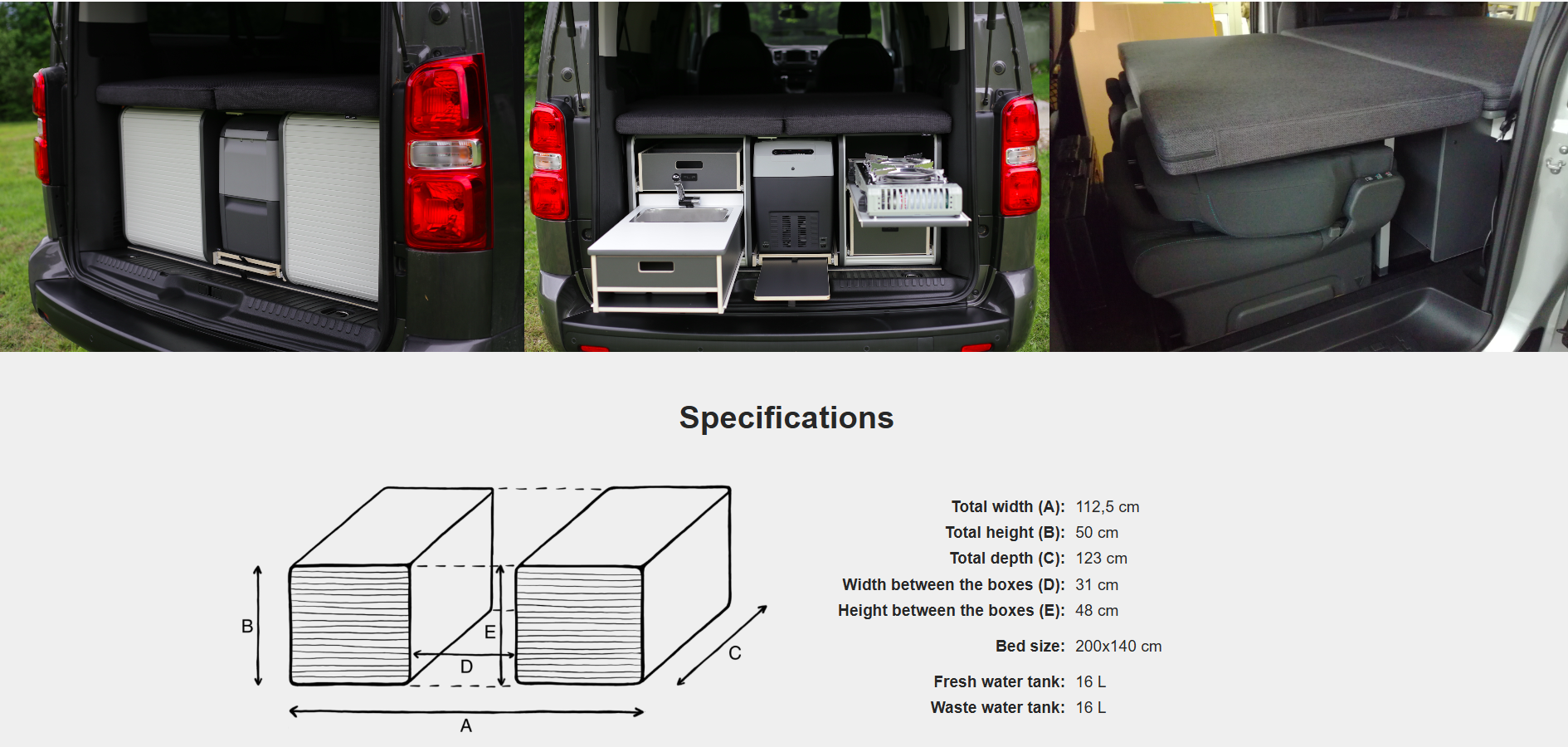 FLIP Camping Box – Luxuriöses Wohnmobil-Modul 