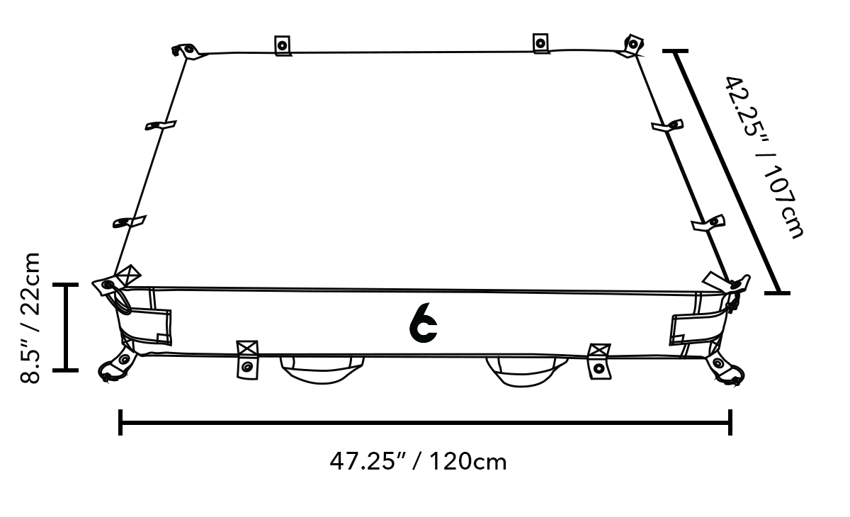 C6 Rev Zelt – Komplettpaket für Dachzelte 