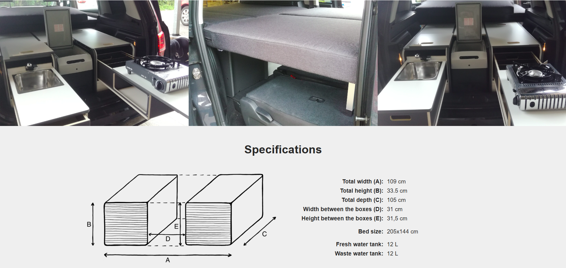 FLIP Camping Box – Luxuriöses Wohnmobil-Modul 