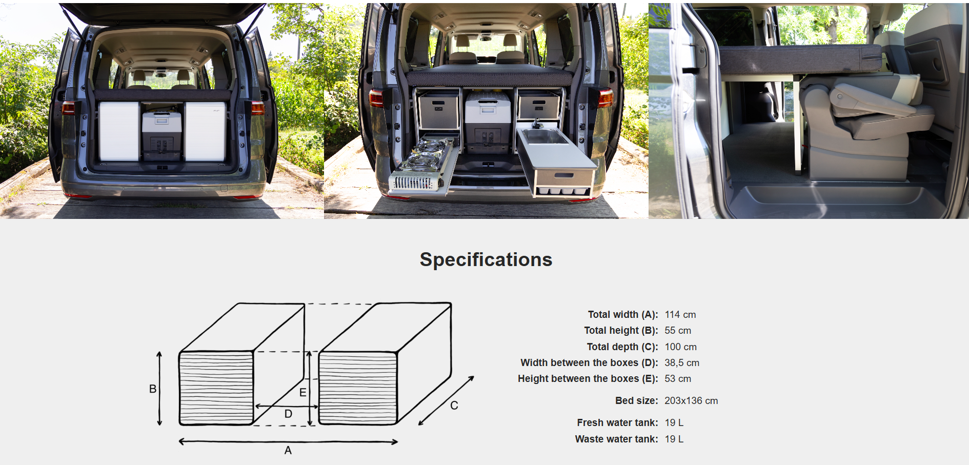 FLIP Camping Box – Luxuriöses Wohnmobil-Modul 