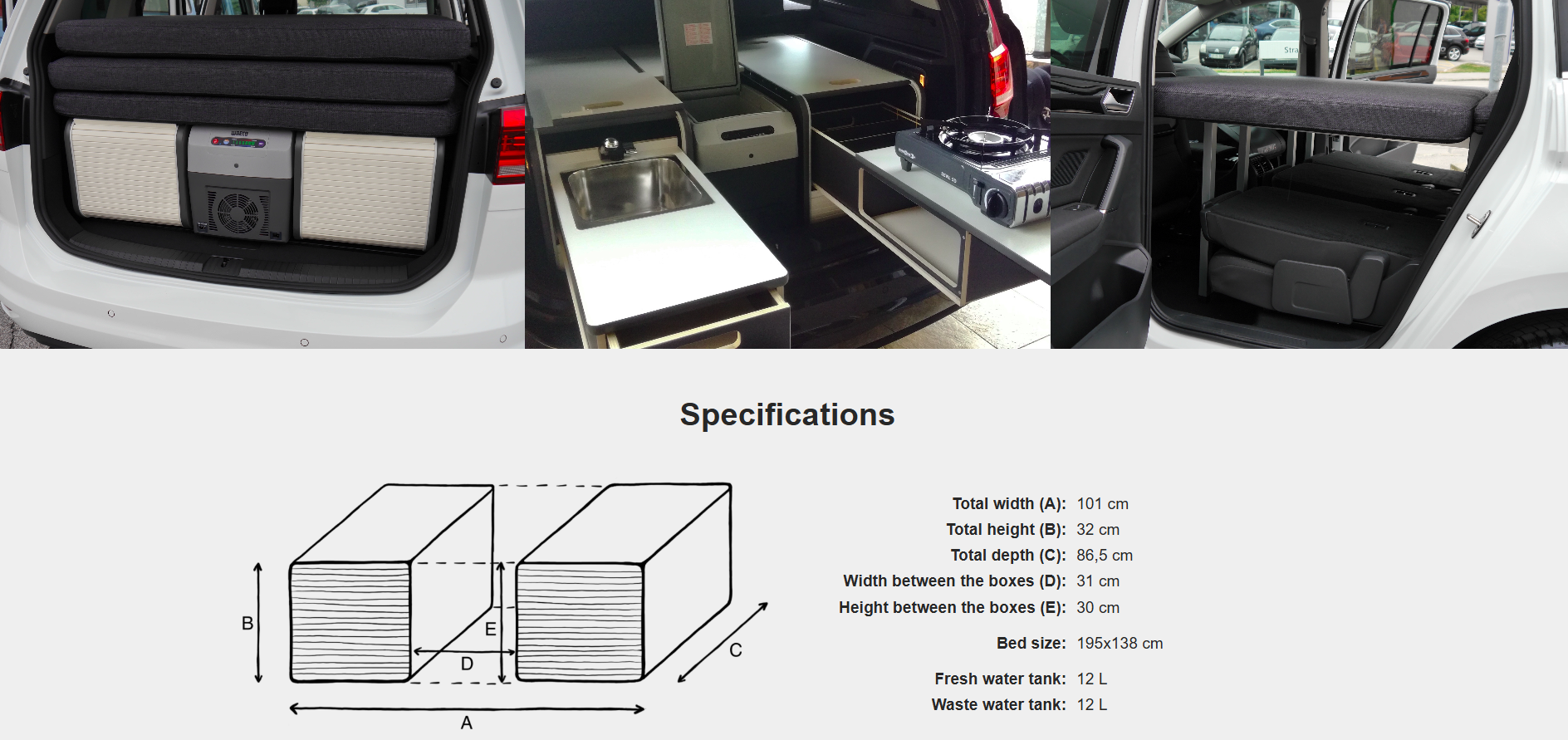 FLIP Camping Box – Luxuriöses Wohnmobil-Modul 