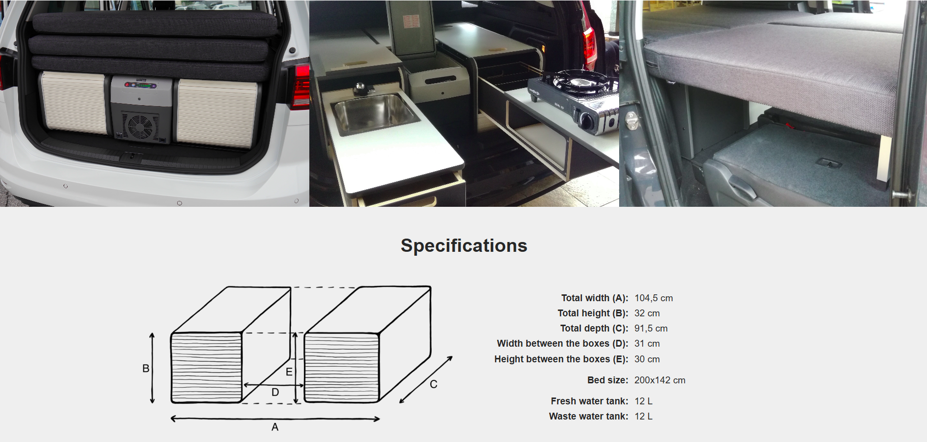 FLIP Camping Box – Luxuriöses Wohnmobil-Modul 