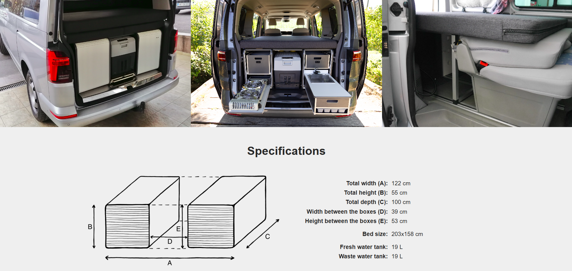 FLIP Camping Box – Luxuriöses Wohnmobil-Modul 