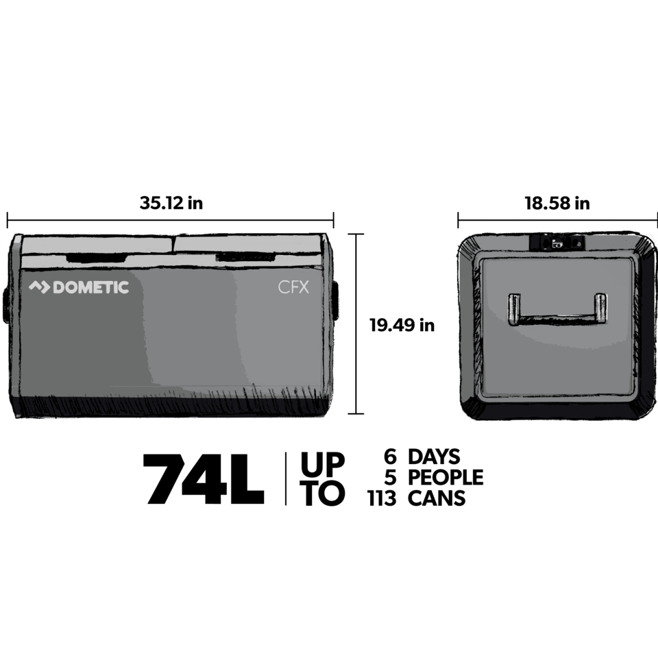 Dometic CFX3 75DZ Dobbelt Køler/Fryser